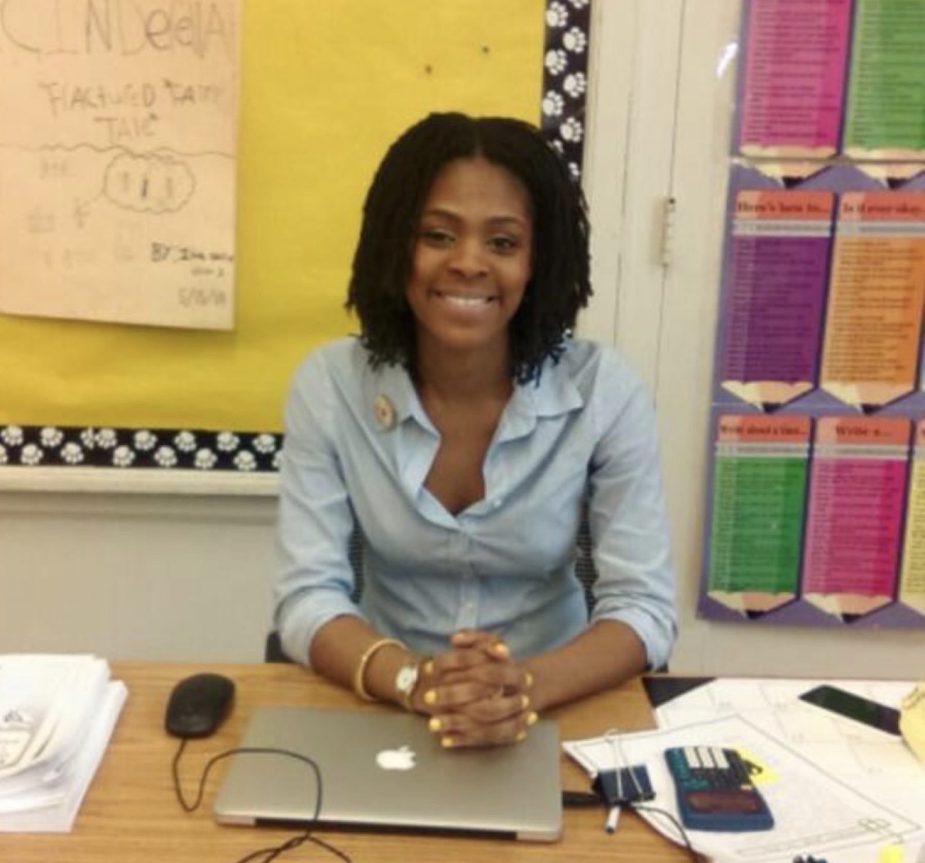 Dr. Joyce in the classroom as a teacher