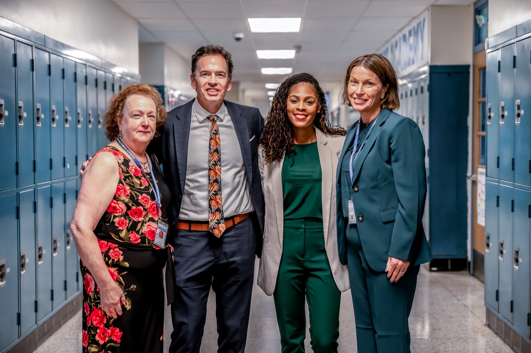 Dr. Joyce with educators and students