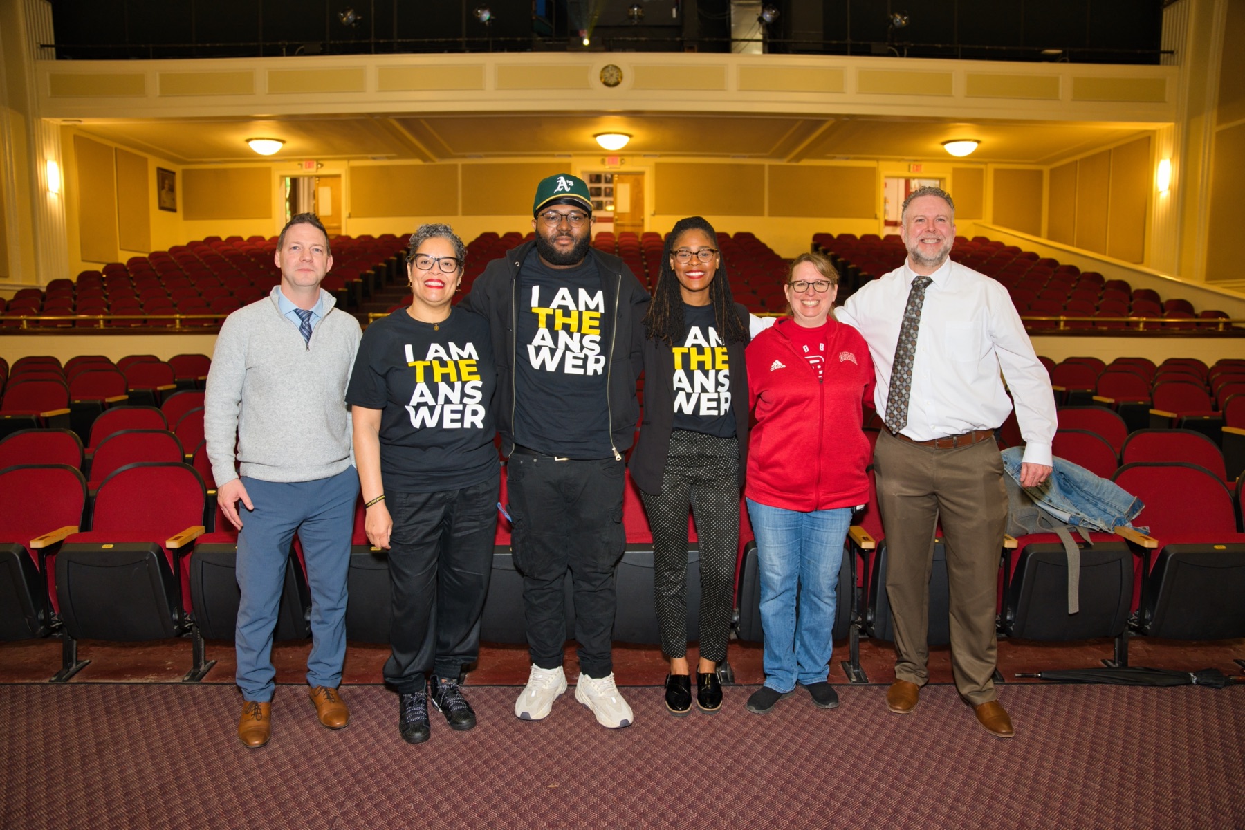 Dr. Joyce with educators and students