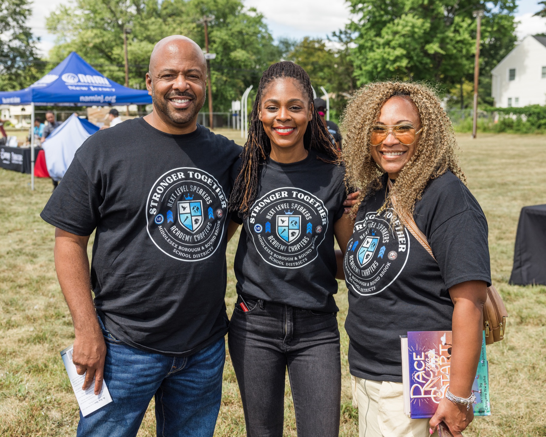 Dr. Joyce with educators and students
